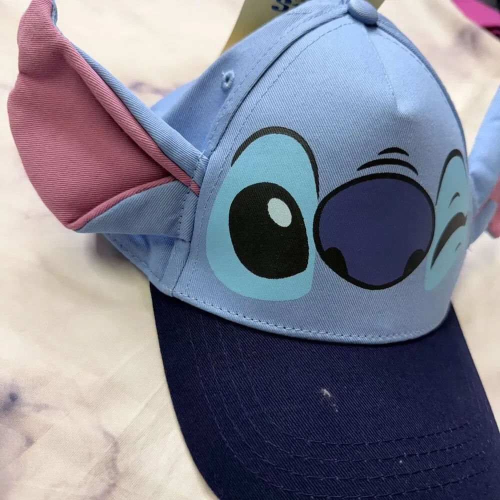 Stitch Girls Character Hat with 3D Ears, Blue